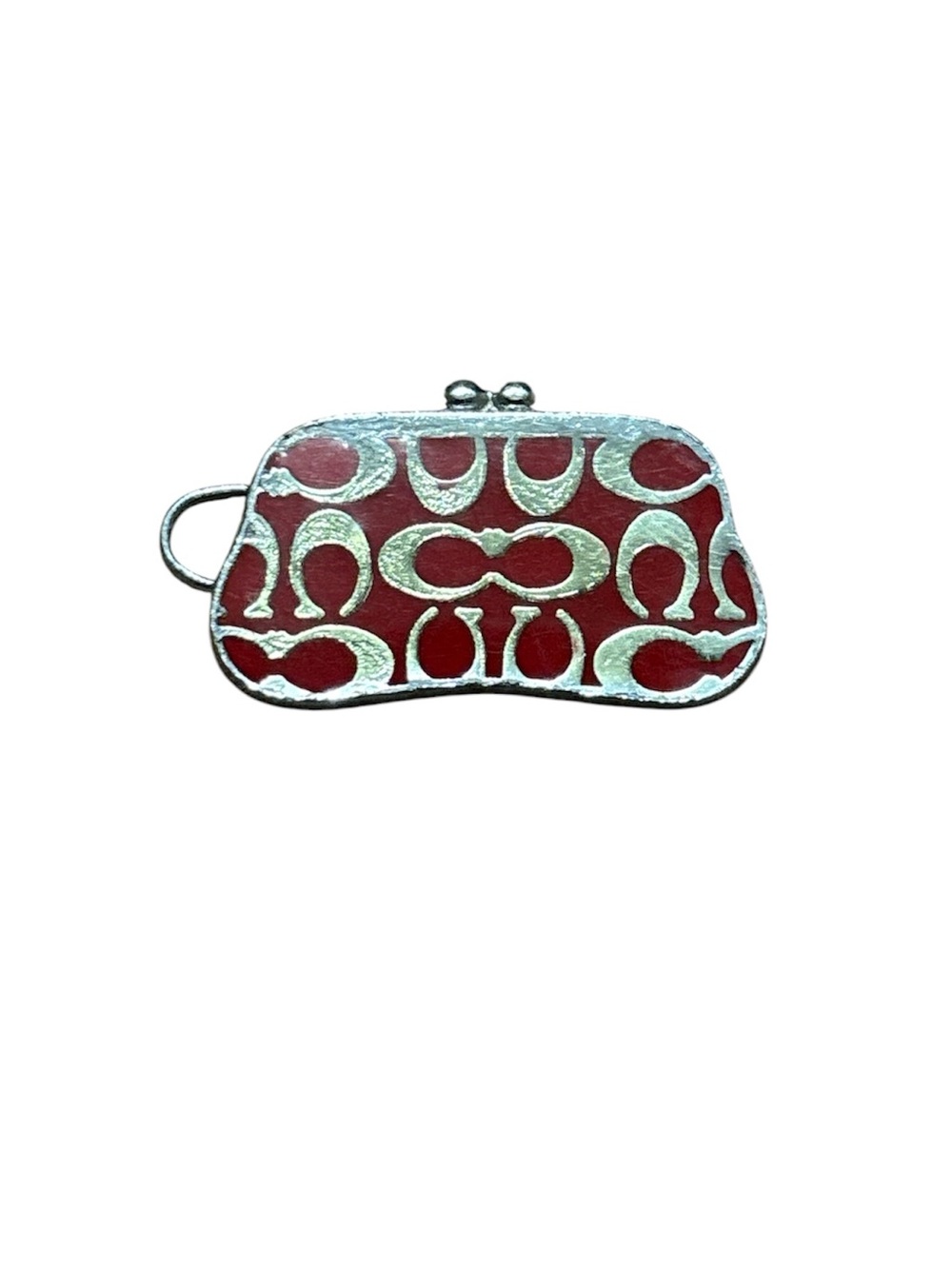 Coach Red Enamel Purse Charm - Picture 4 of 6